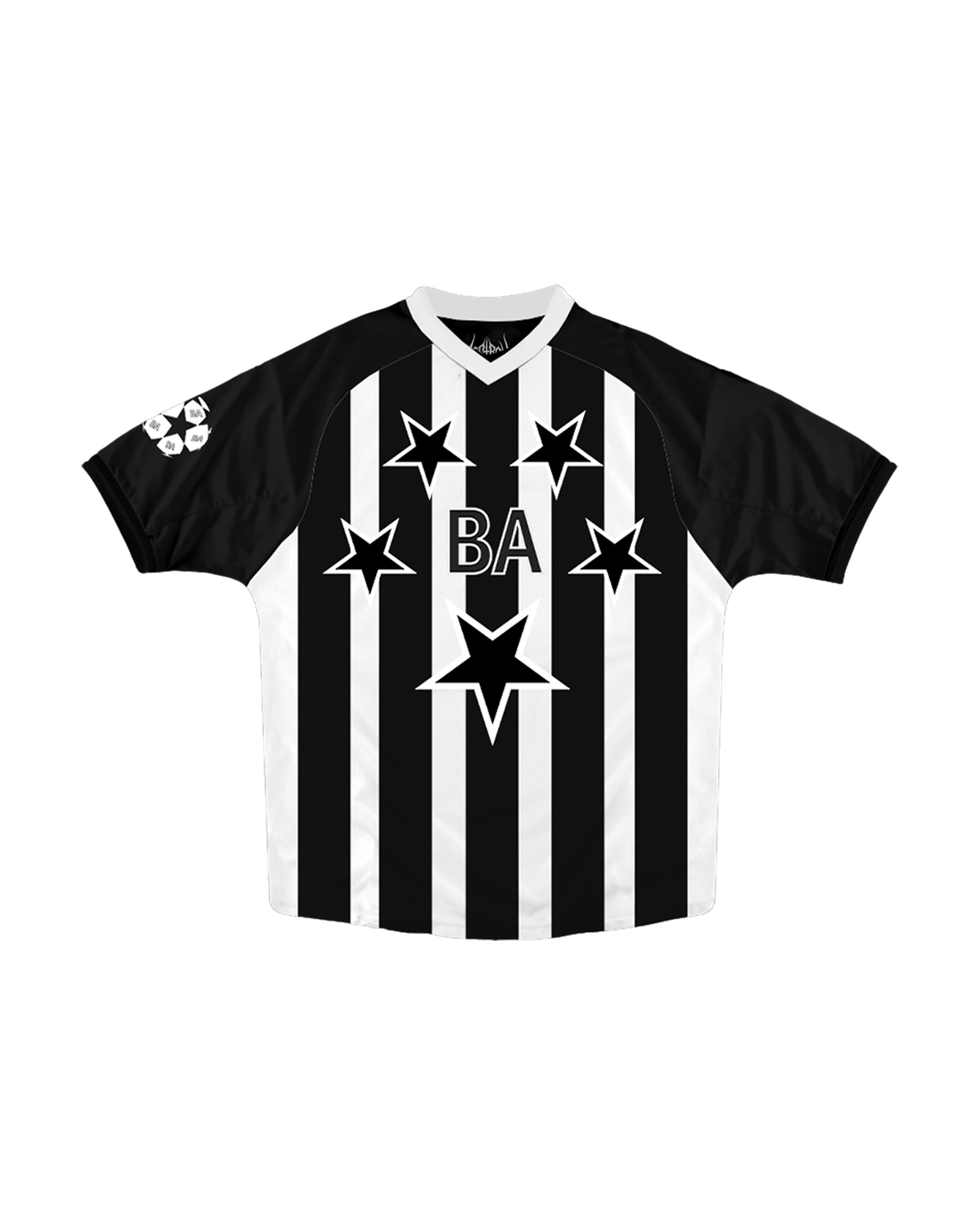 BBY$ Stars & Stripes Futbol Jersey Black