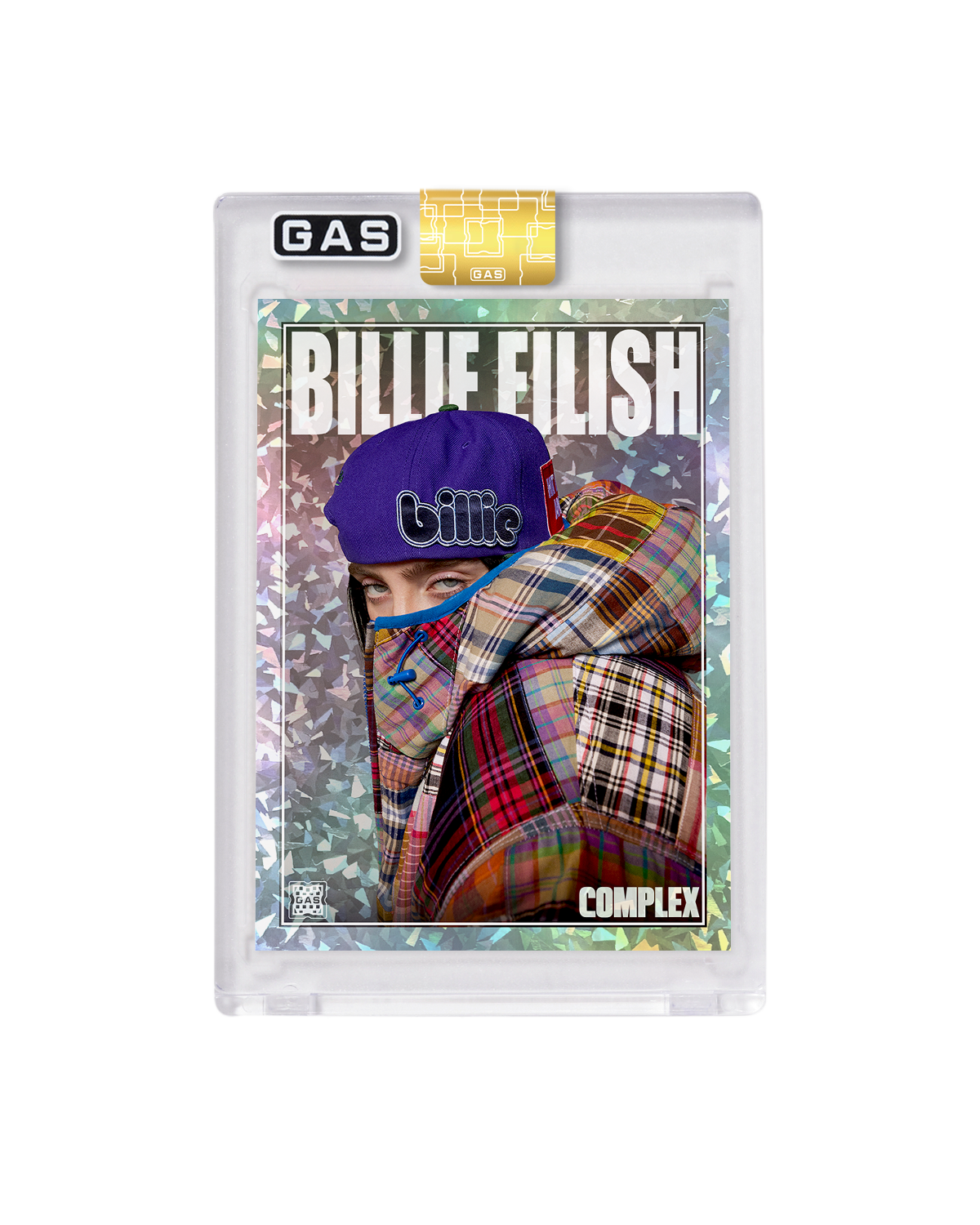 Limited Edition Billie Eilish Complex Cover x GAS Cracked Ice Foil Card