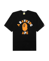 BAPE College Relaxed Fit Tee - Black